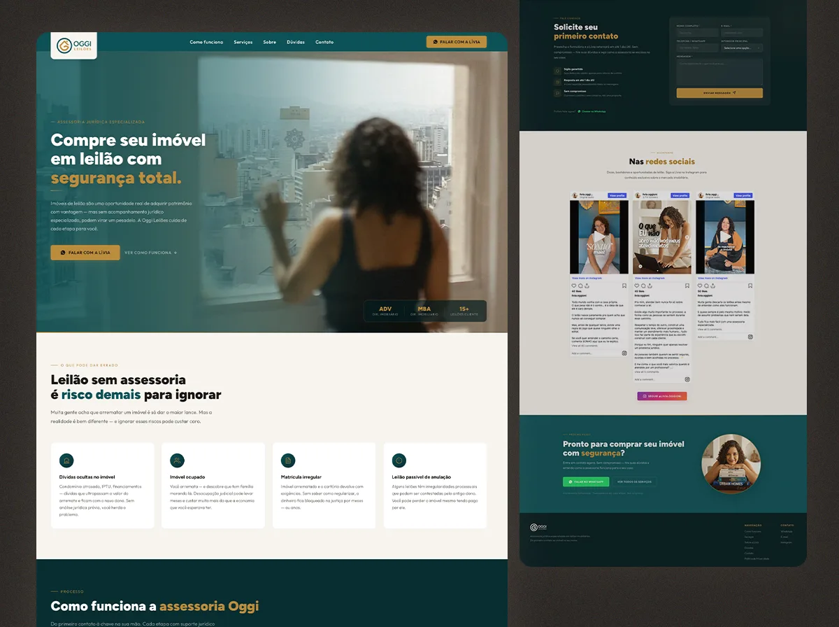 Oggi Leilões — Site institucional