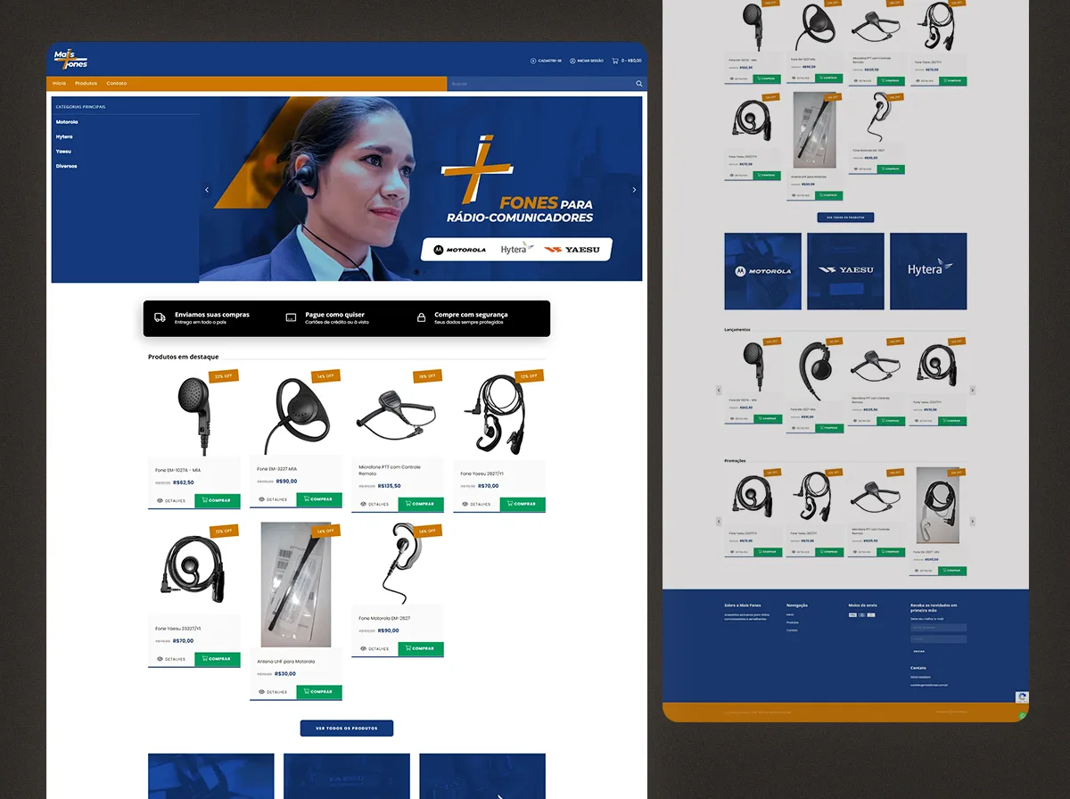 Mais Fones — Loja virtual