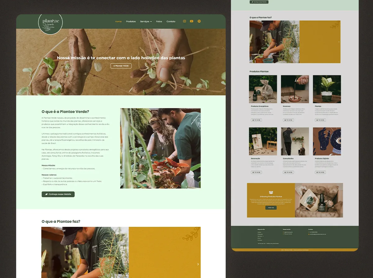 Plantae Verde — Site institucional